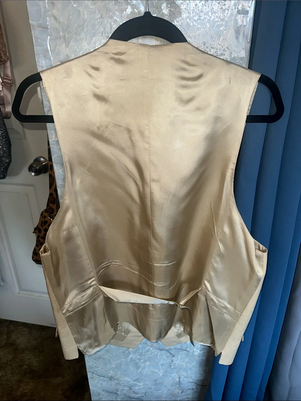 Men's Cream Dress Vest - Tailored Formal Waistcoat
